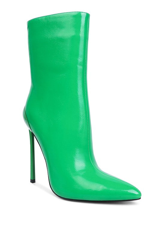 Mercury Patent High Heeled Ankle Boot