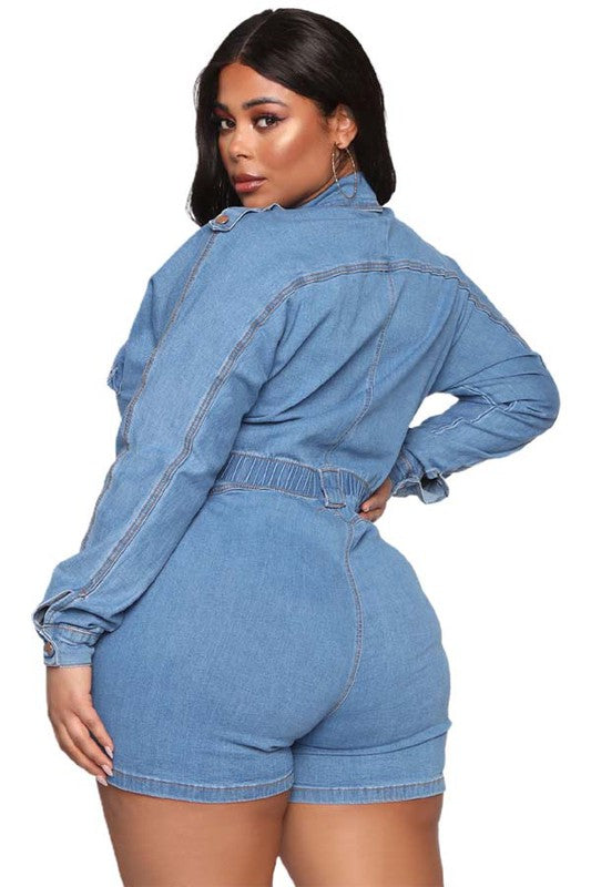 SEXY DENIM ROMPER