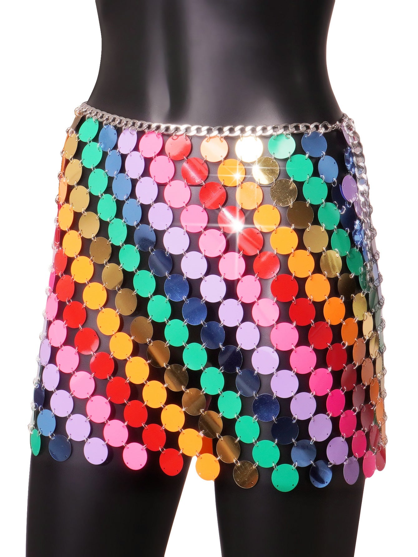 Sexy Sequined Mini Skirt