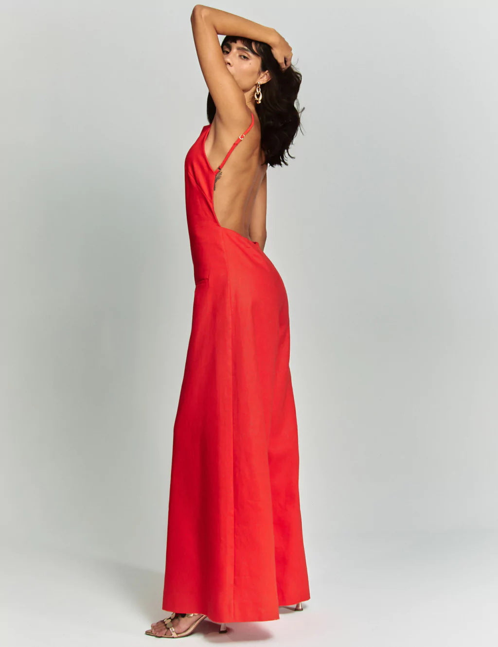 Sleeveless Jumpsuit Loose Vacation One Piece Wide Leg Trousers