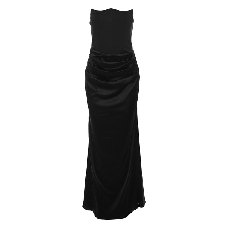 Tube Top Sexy Backless Slim Fit Evening Dress