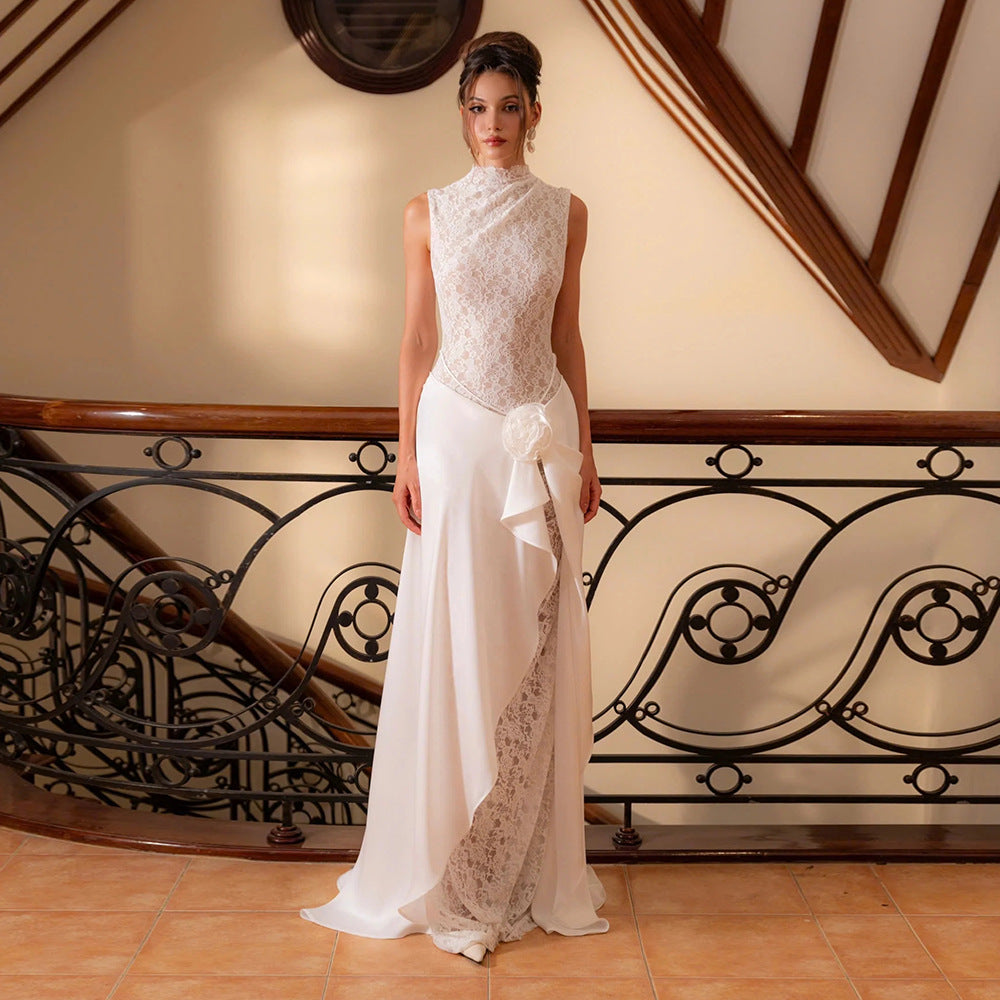 Dress Floral Maxi Dress Lace Dress Women Clothing Evening Gown Sleeveless