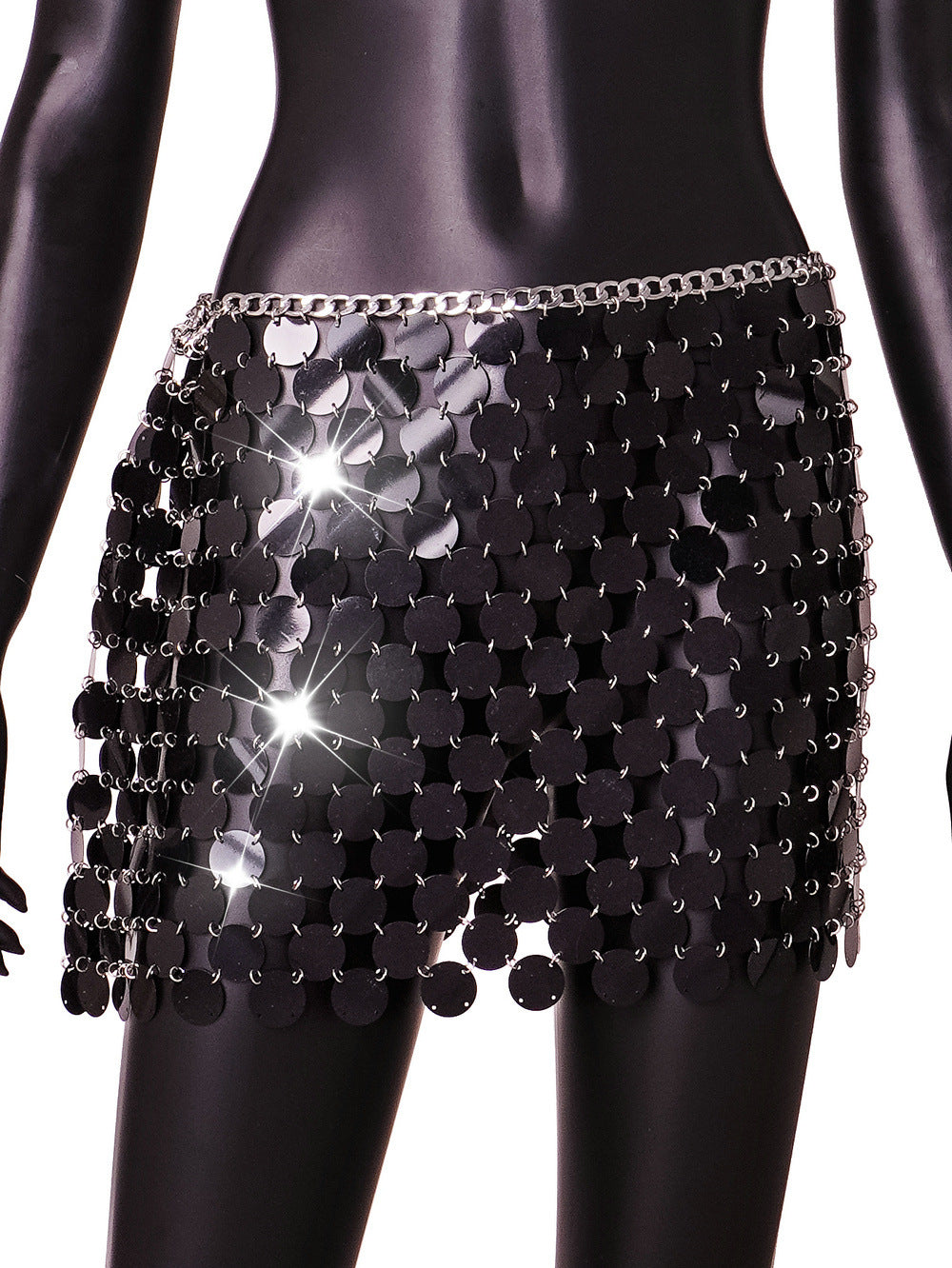 Sexy Sequined Mini Skirt