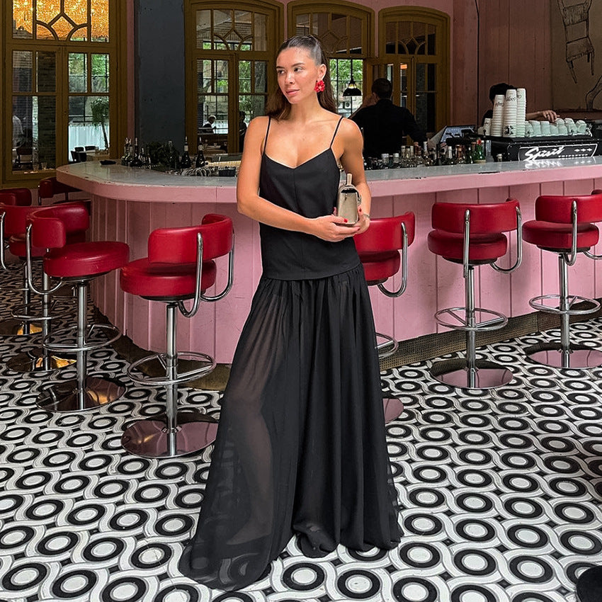 Spring Summer Sexy Elegant Design V Backess Elegant Evening Dress