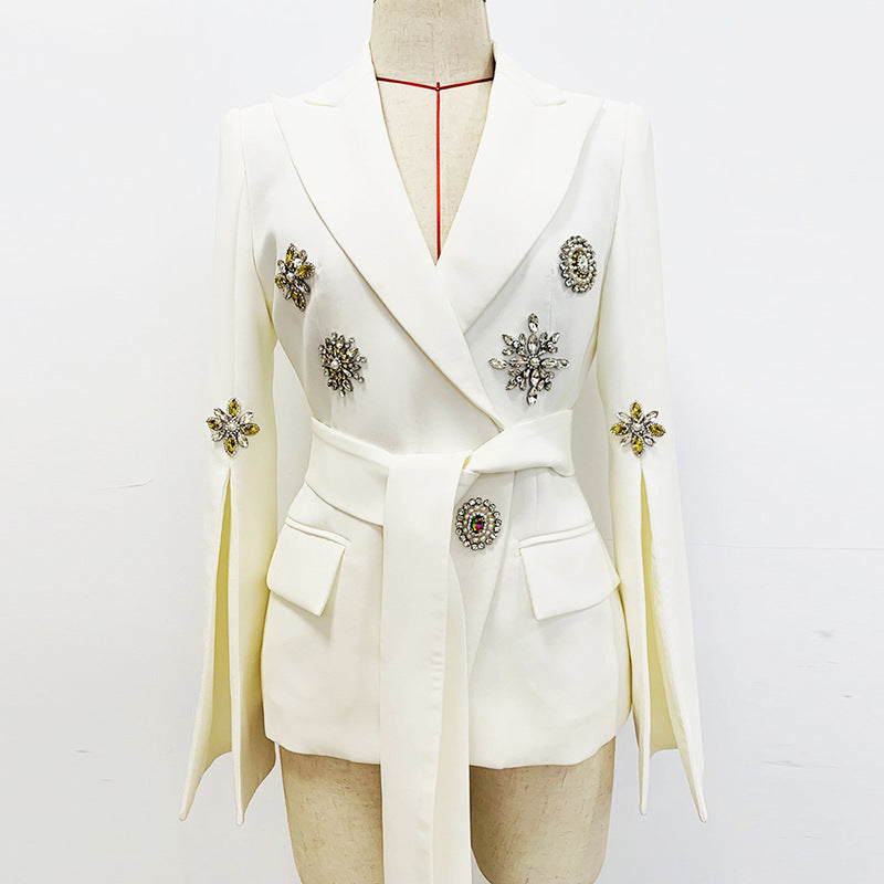 Diamond Series Belt Blazer Jacket