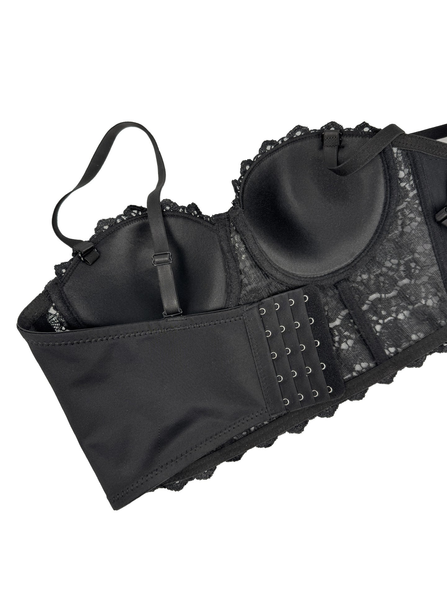Tassel Embellished Boning Corset Bra Rhinestone Chain Camisole Rhinestone Sexy Sexy Boning Corset Top