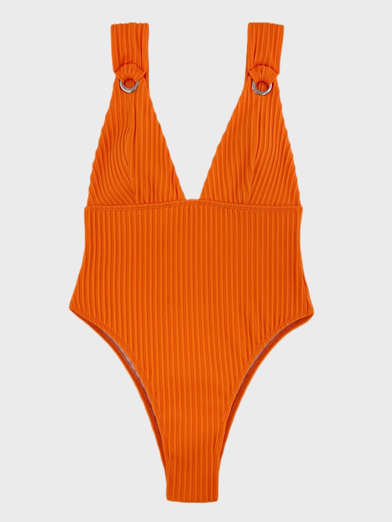 One Piece Swimsuit Women Sexy Solid Color Bikini Swimsuit