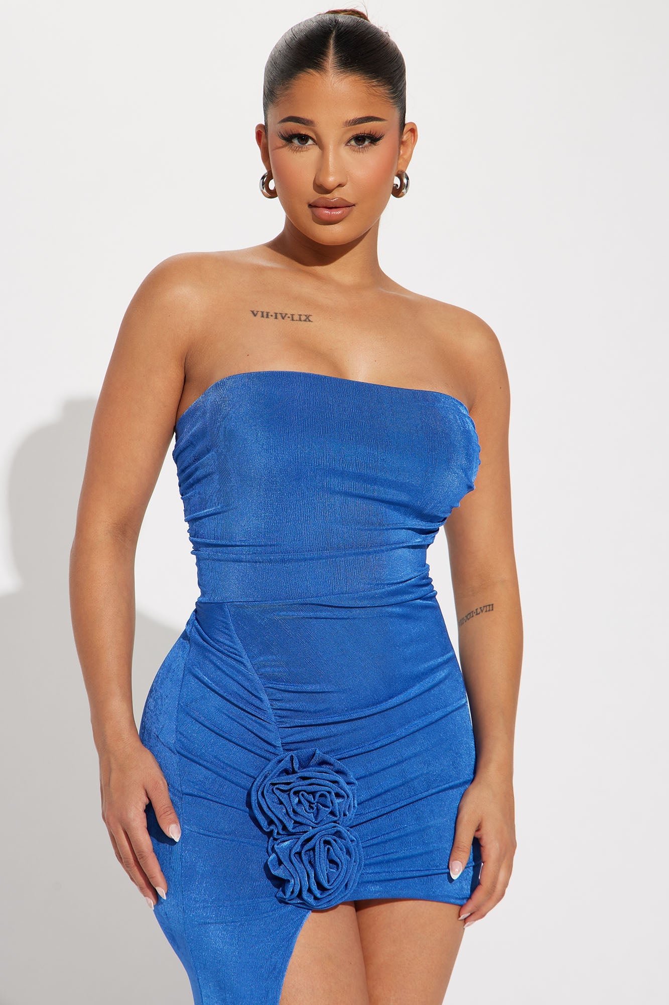 Malae Slinky Maxi Dress - Blue
