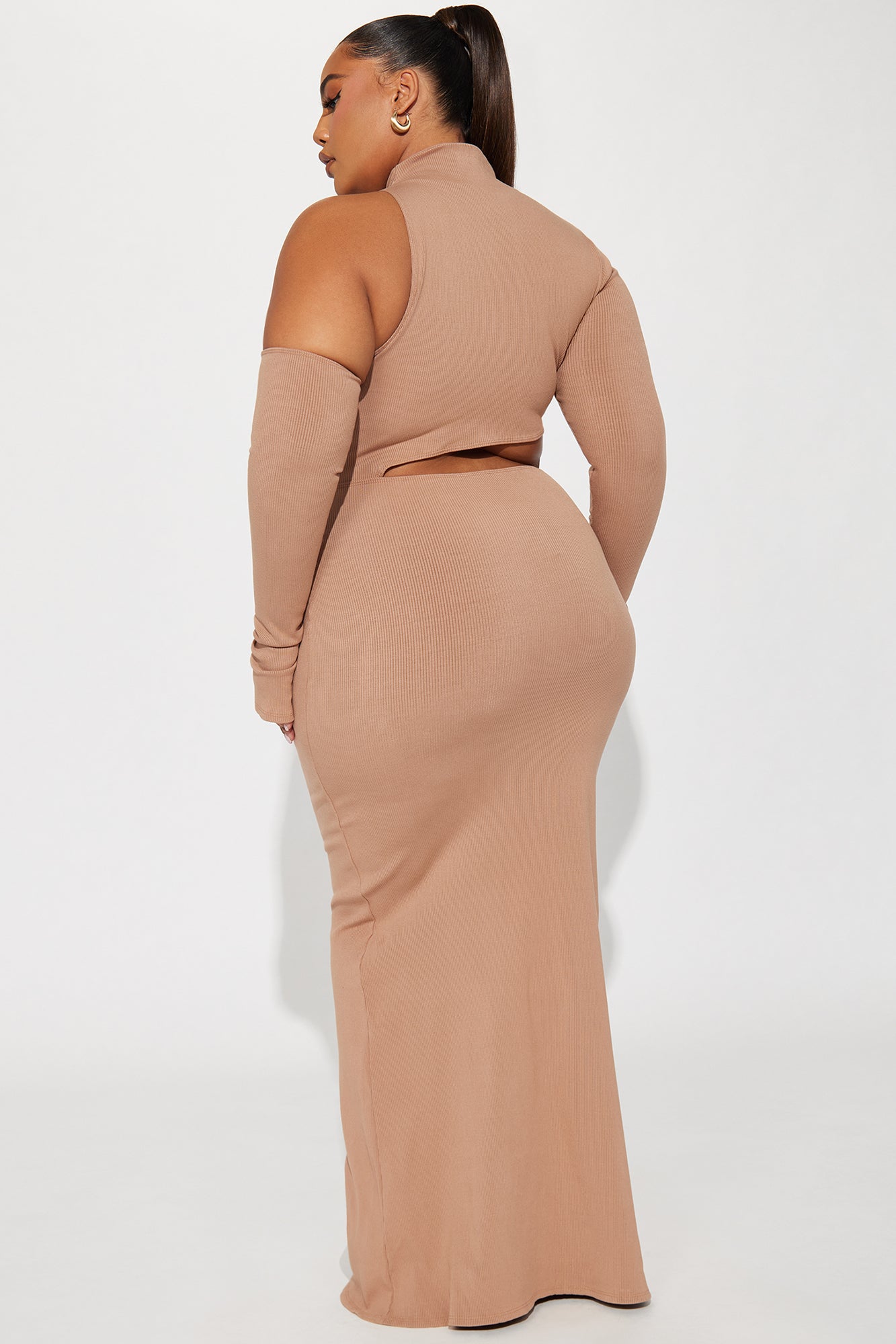 Snatched Maxi Dress - Nude