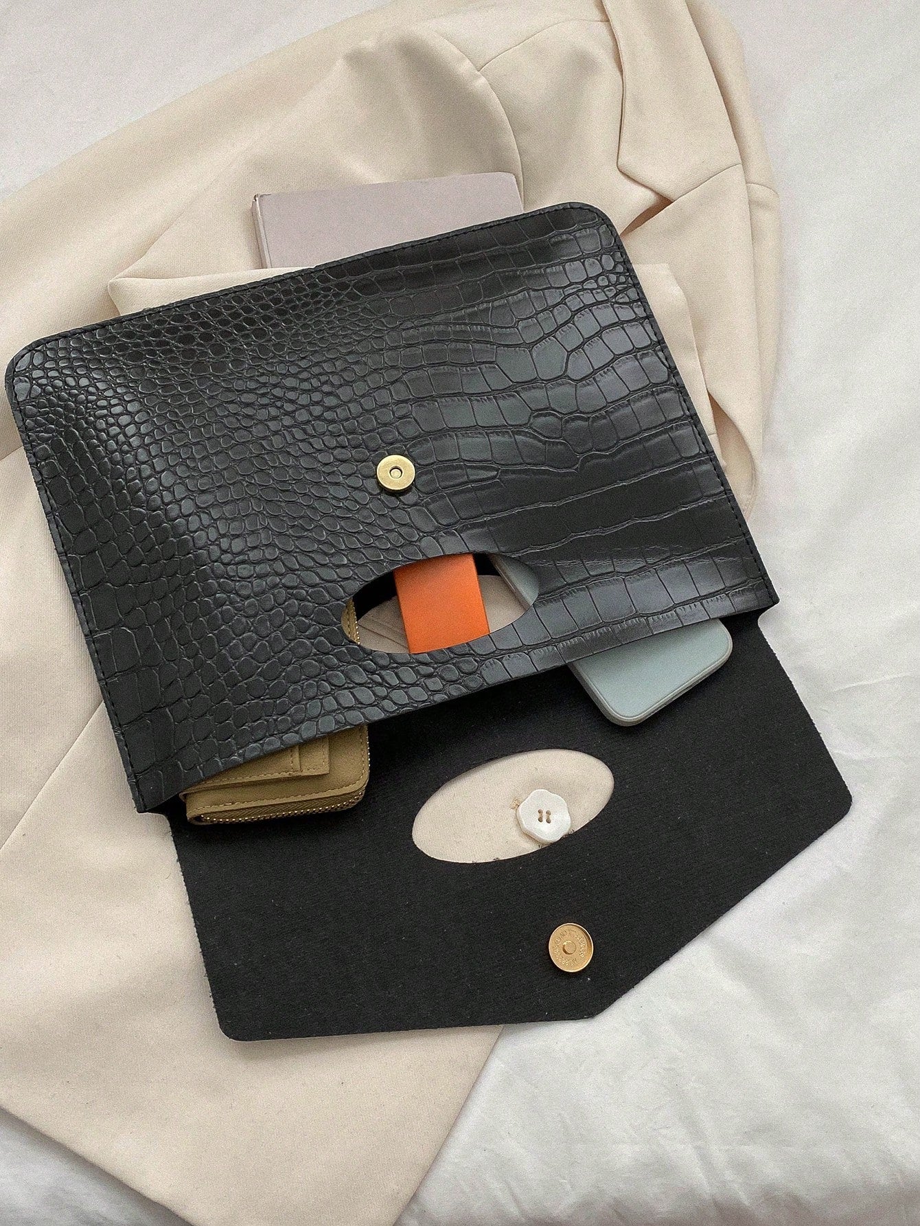 Leather Fashionable Trendy Niche Design Handbag