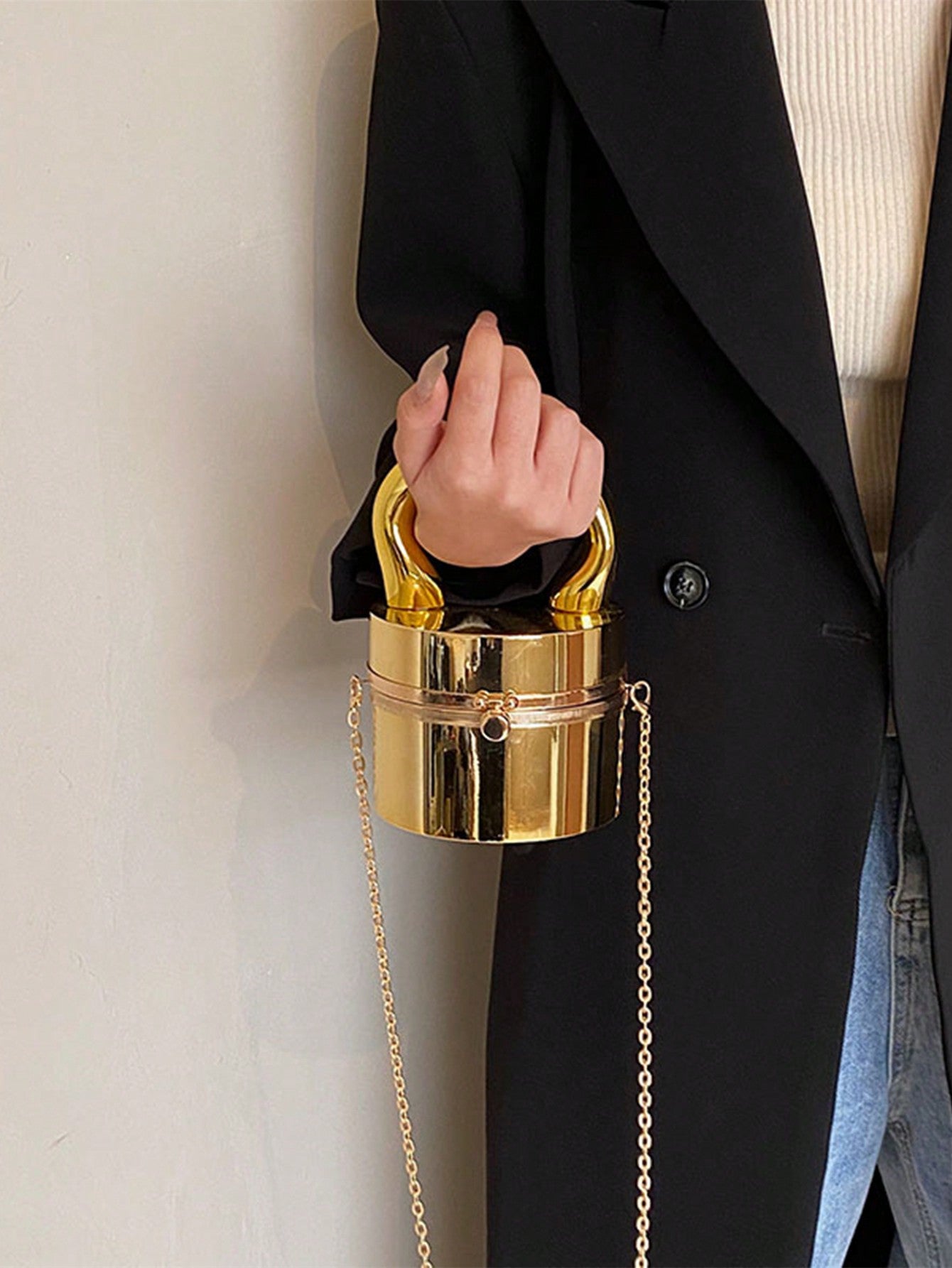 Fashion Handbag Women's New Style Shoulder Round Shape Bag