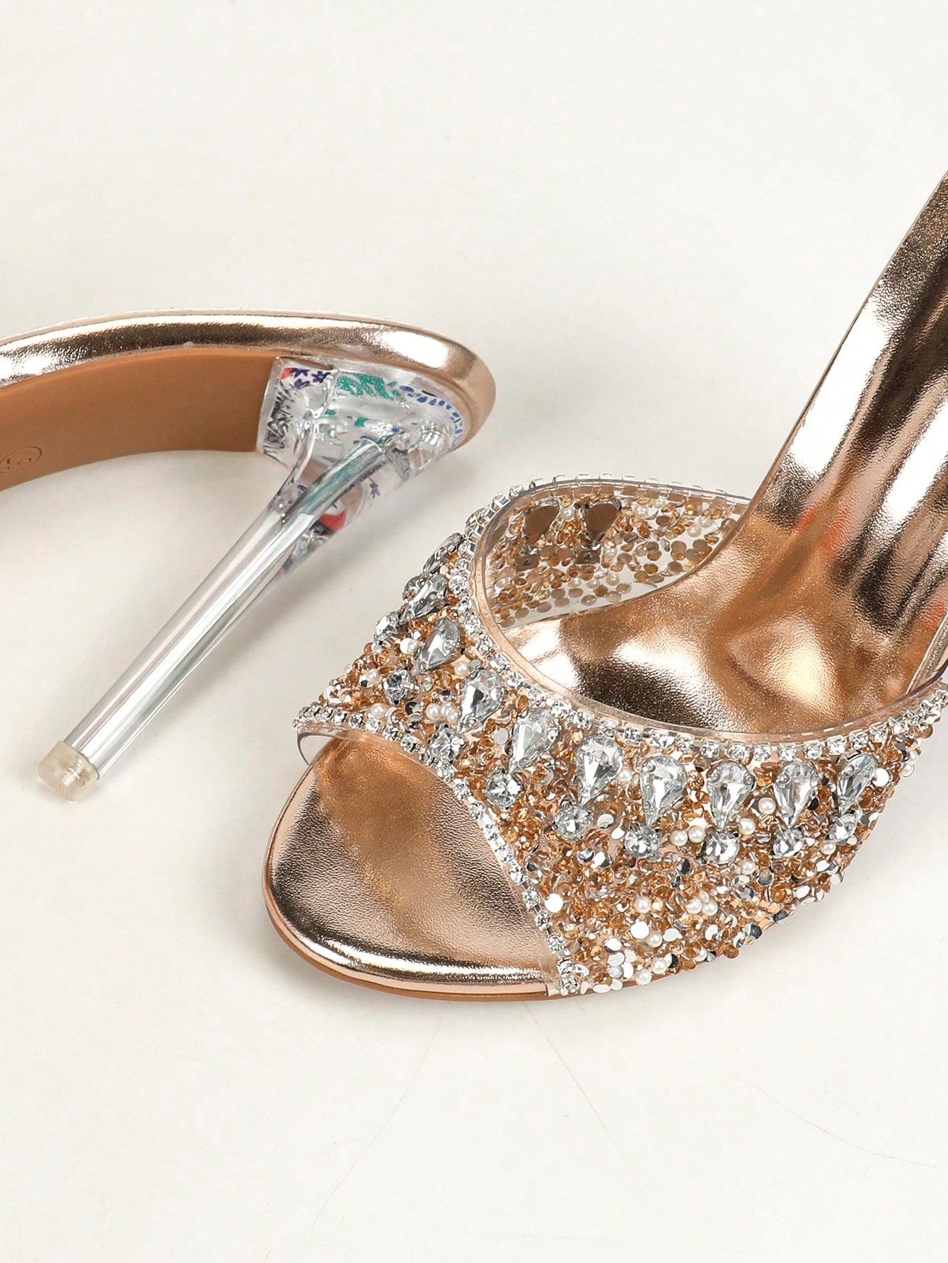 Gorgeous Sparkling High Heel Rhinestone Sandals