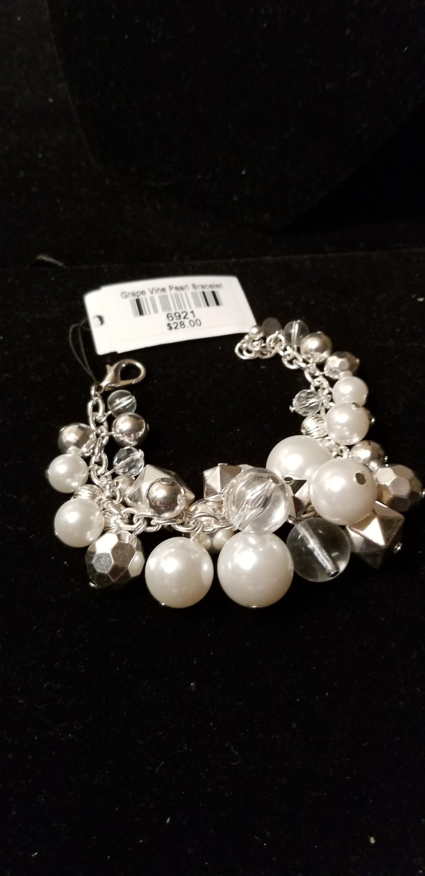 Grapevine Pearl Necklace/ Bracelet/Earrings and Crystal Grapevine/ Necklace/ Bracelet/ Earrings