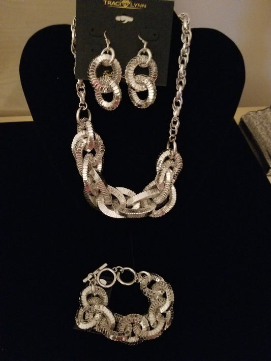 Ritzy Necklace/ Bracelet/ Earrings
