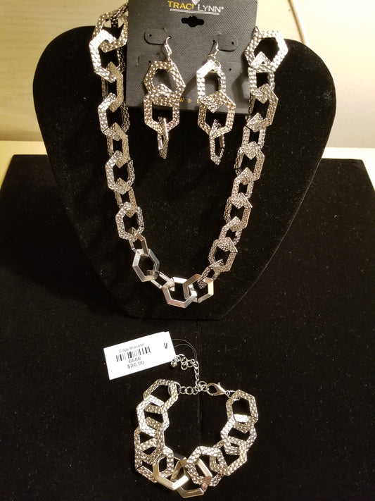 Edgy Necklace/ Bracelet/ Earrings