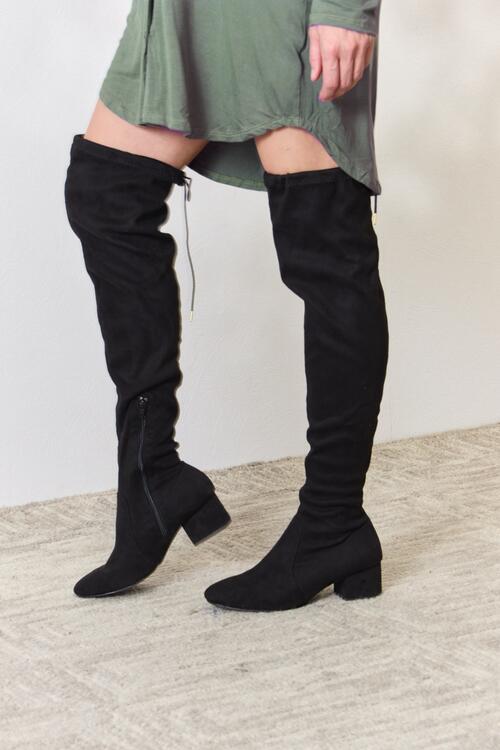 Over The Knee Black Boots