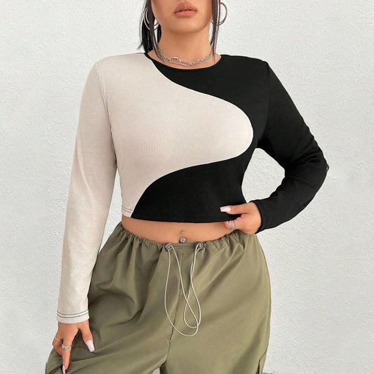 Sexy Long Sleeve Cropped Top